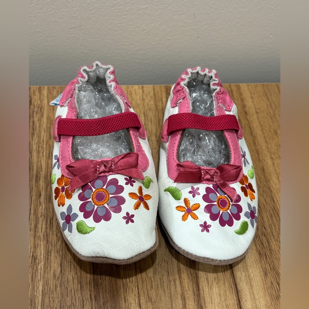 ROBEEZ toddler slip on Pink Size 12-18 months Leather soft shoes